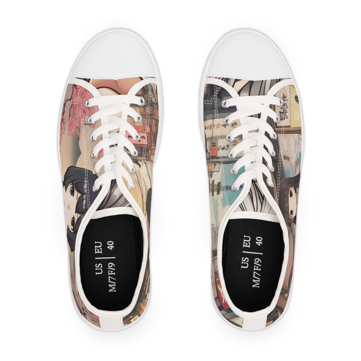 Anime - Women's Low Top Sneakers