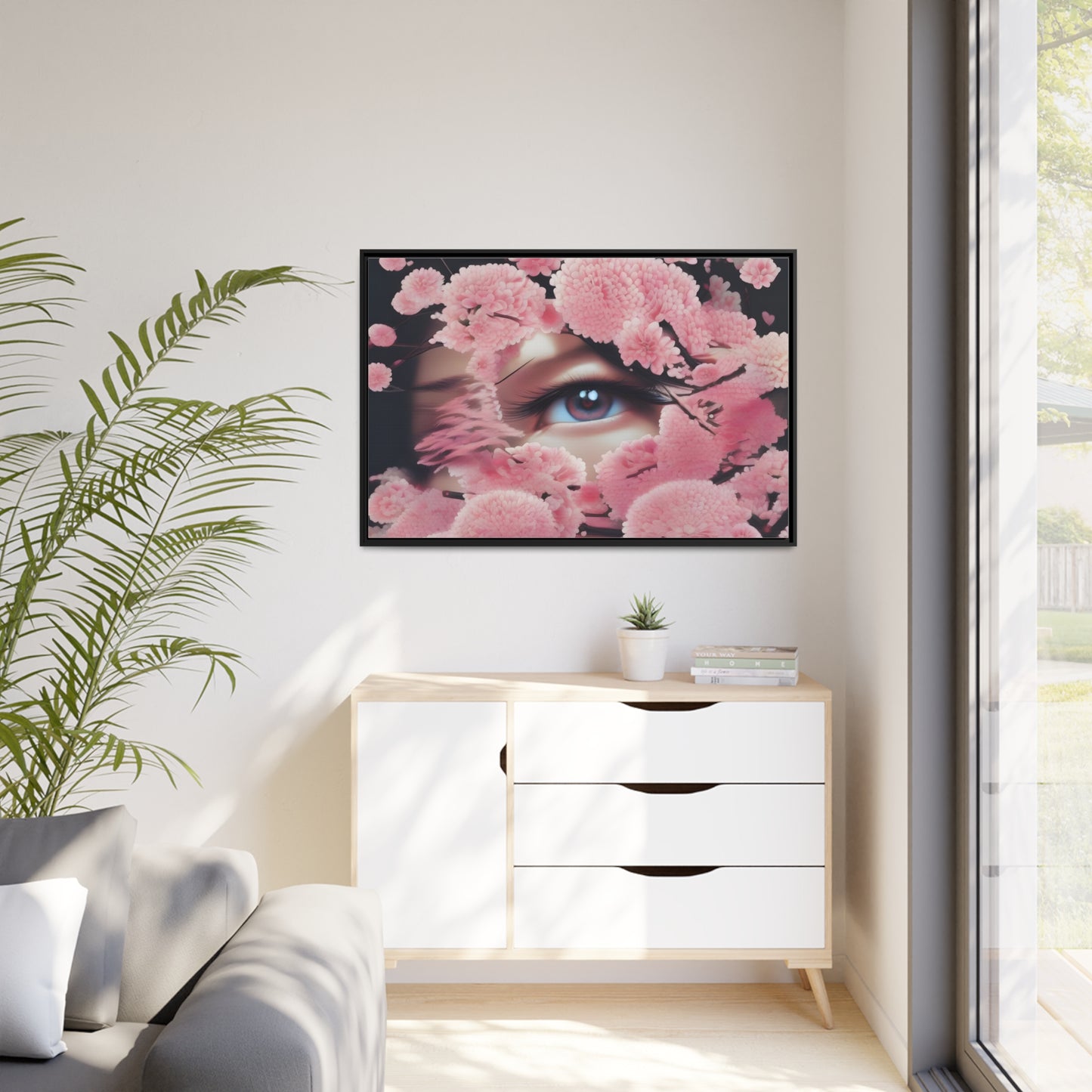 Matte Canvas, Black Frame