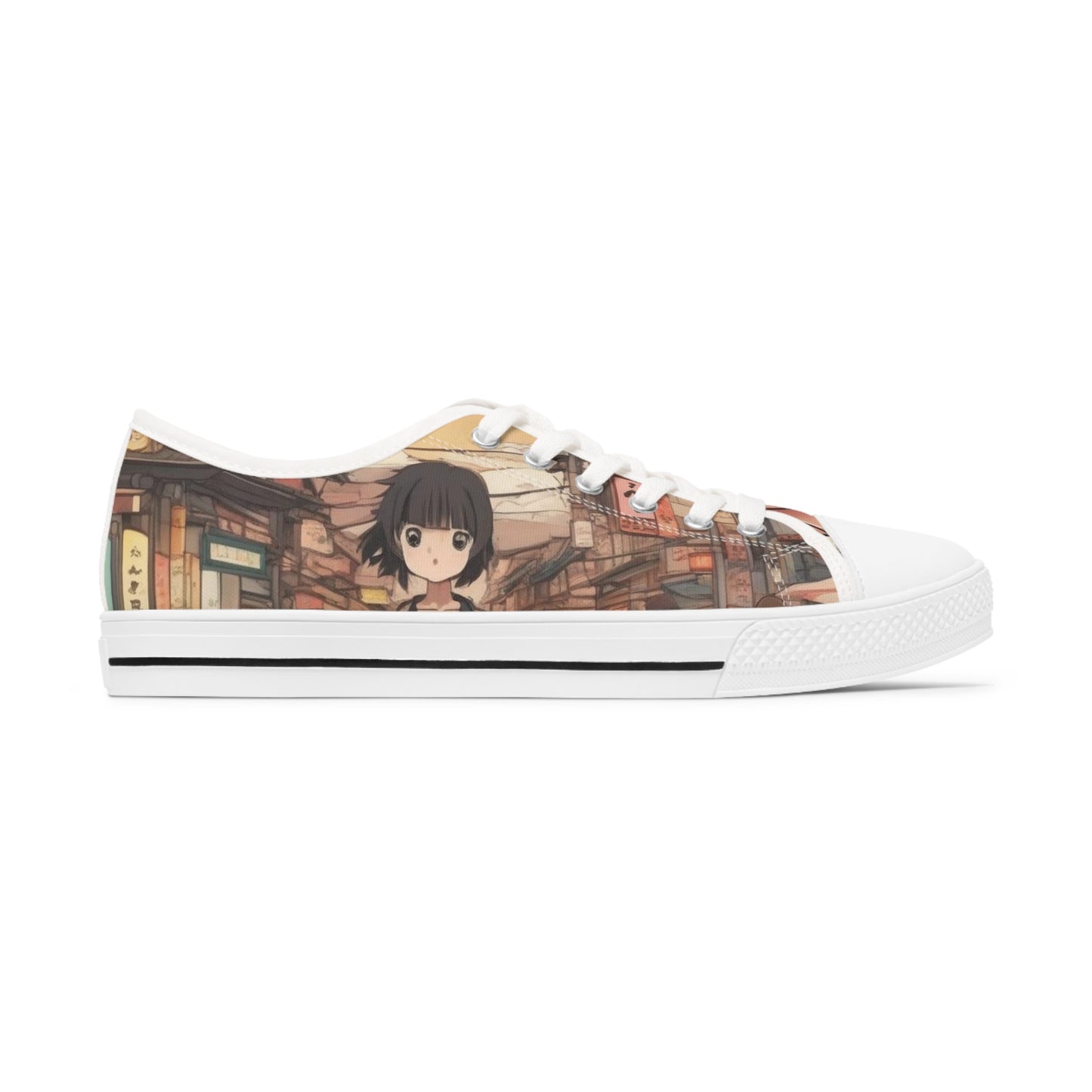 Anime - Women's Low Top Sneakers