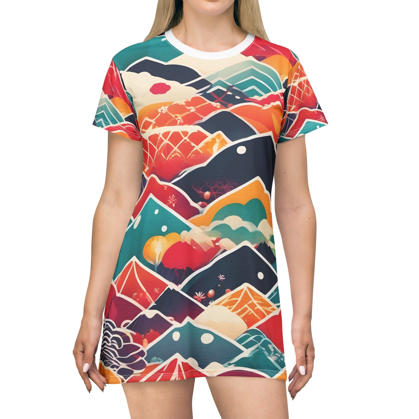 Mountain Japan - T-Shirt Dress (AOP)