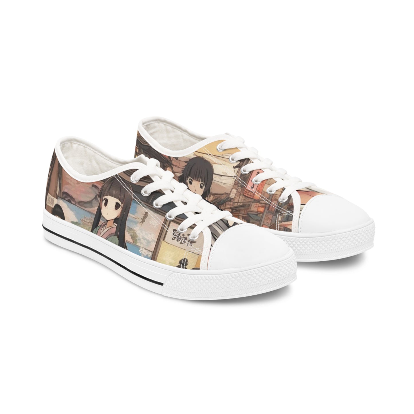 Anime - Women's Low Top Sneakers