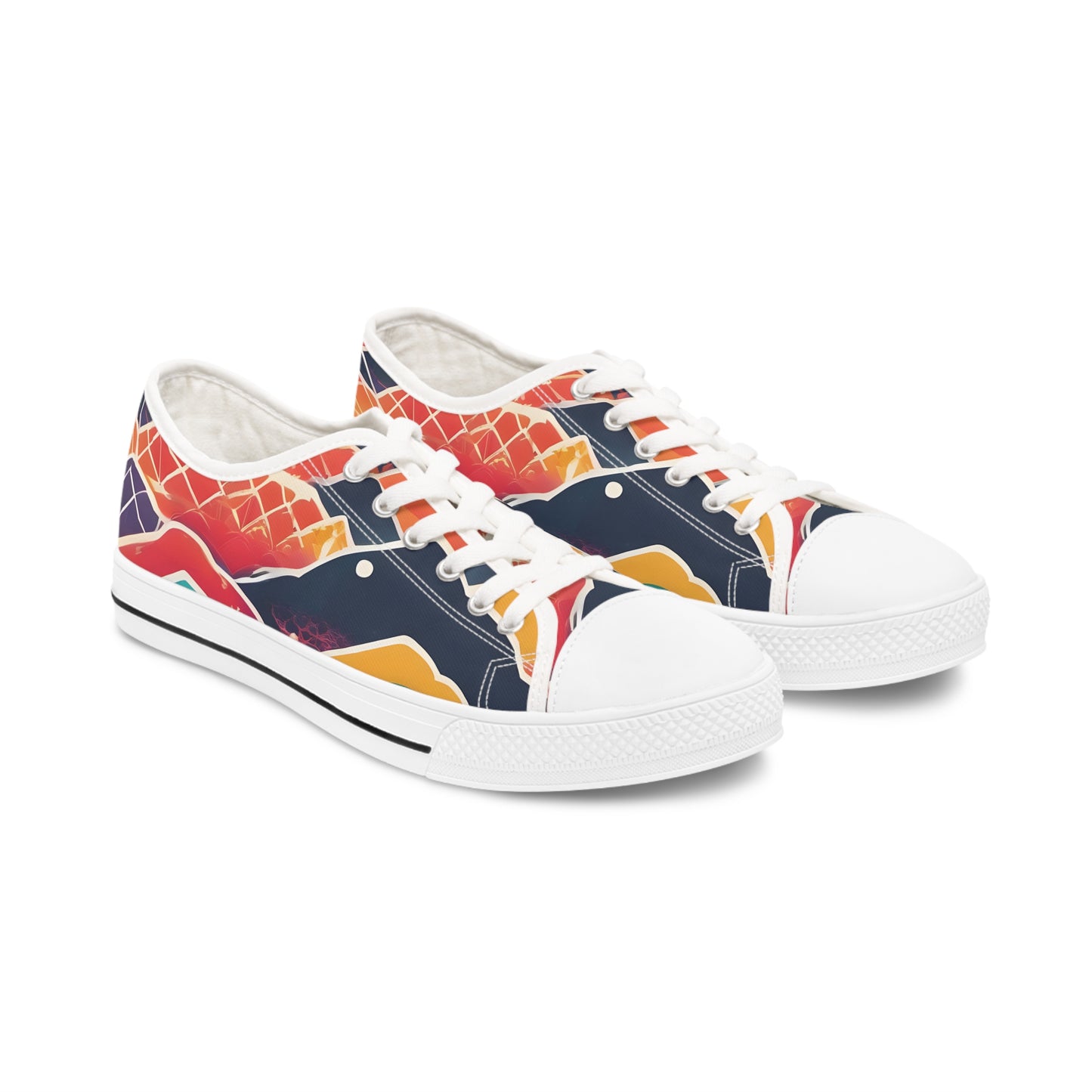 Colorful Women's Low Top Sneakers