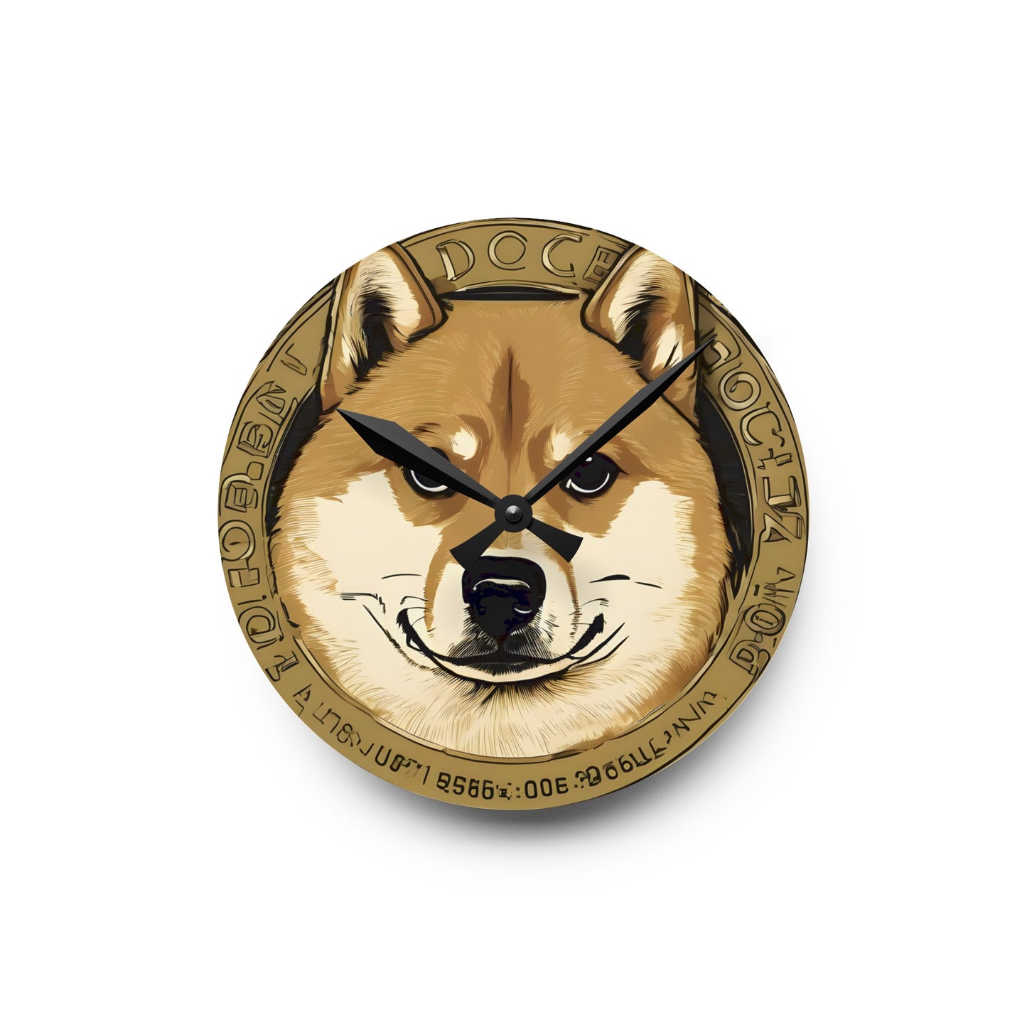 DOGECOIN - Acrylic Wall Clock