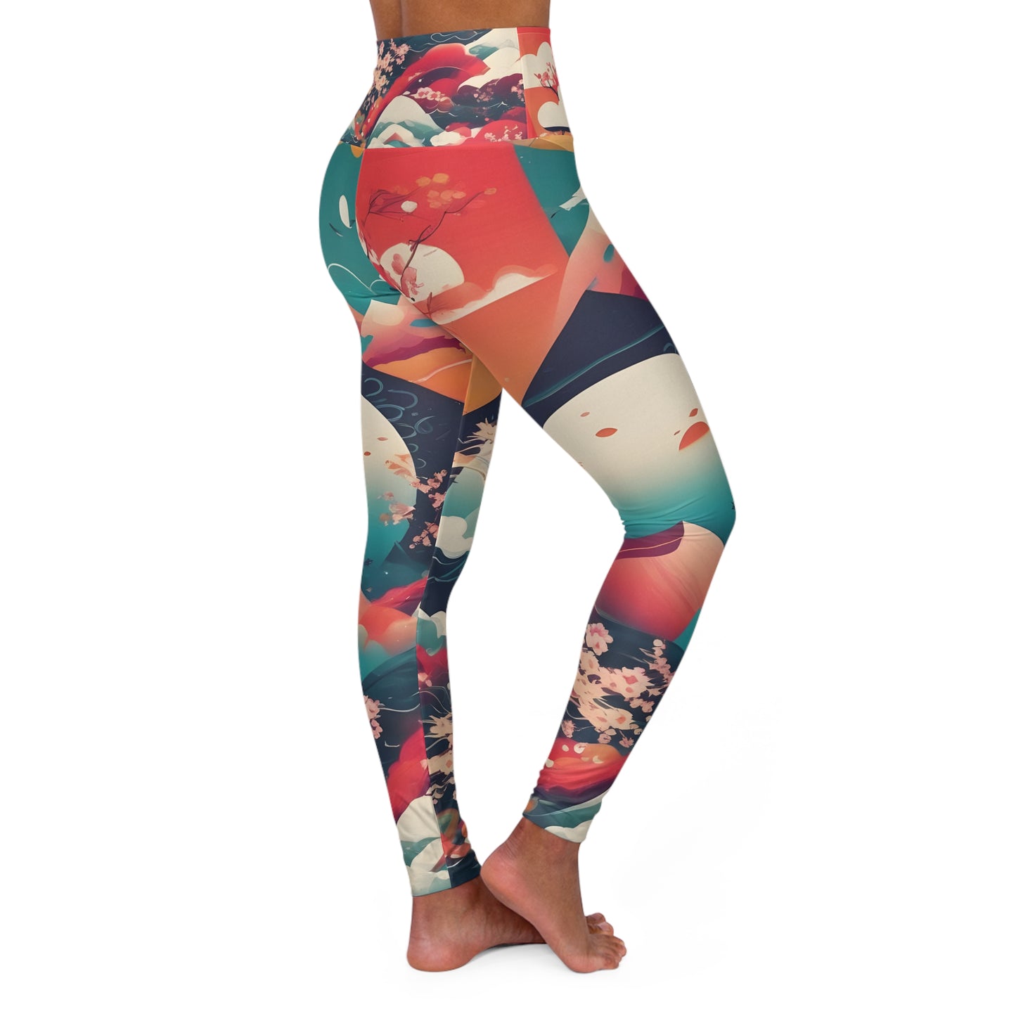 Osaka - High Waisted Yoga Leggings (AOP)