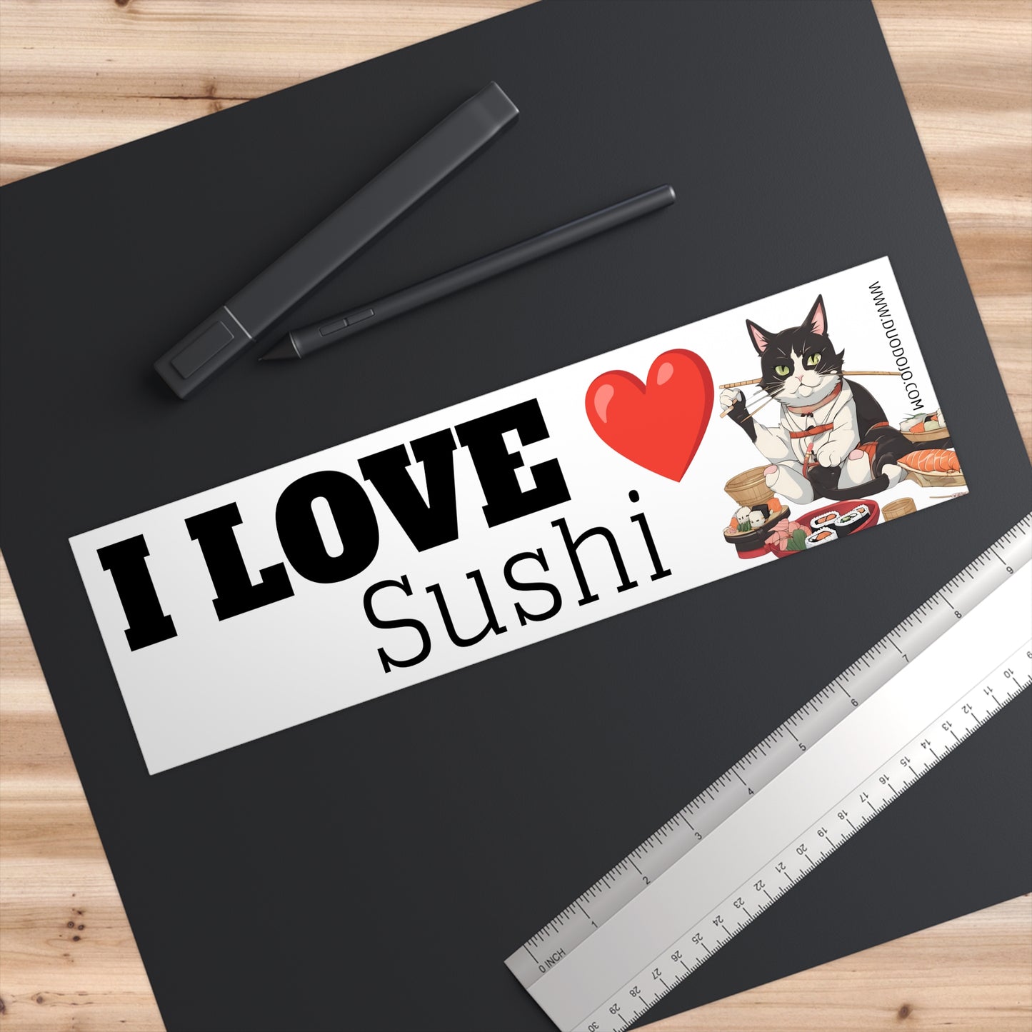 I LOVE SUSHI - Bumper Stickers