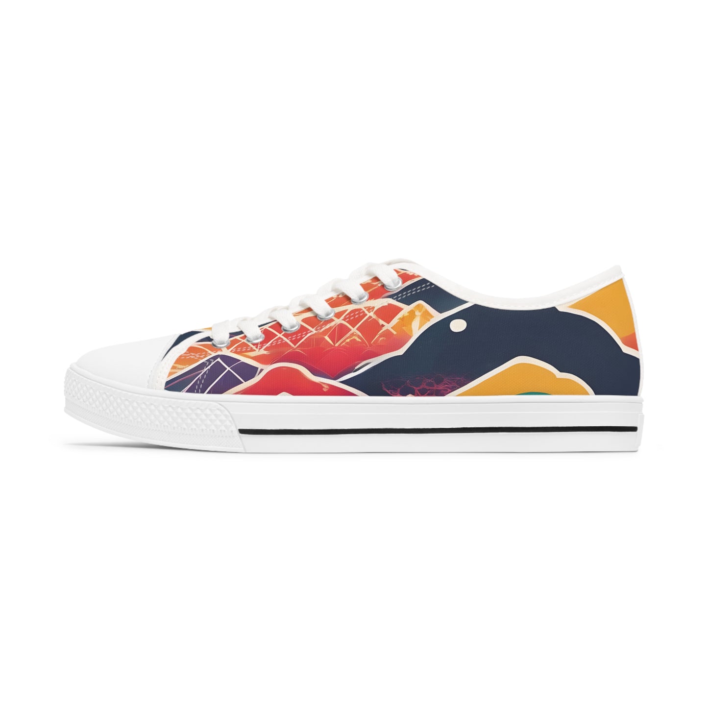 Colorful Women's Low Top Sneakers