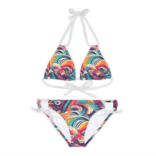 Strappy Bikini Set (AOP)