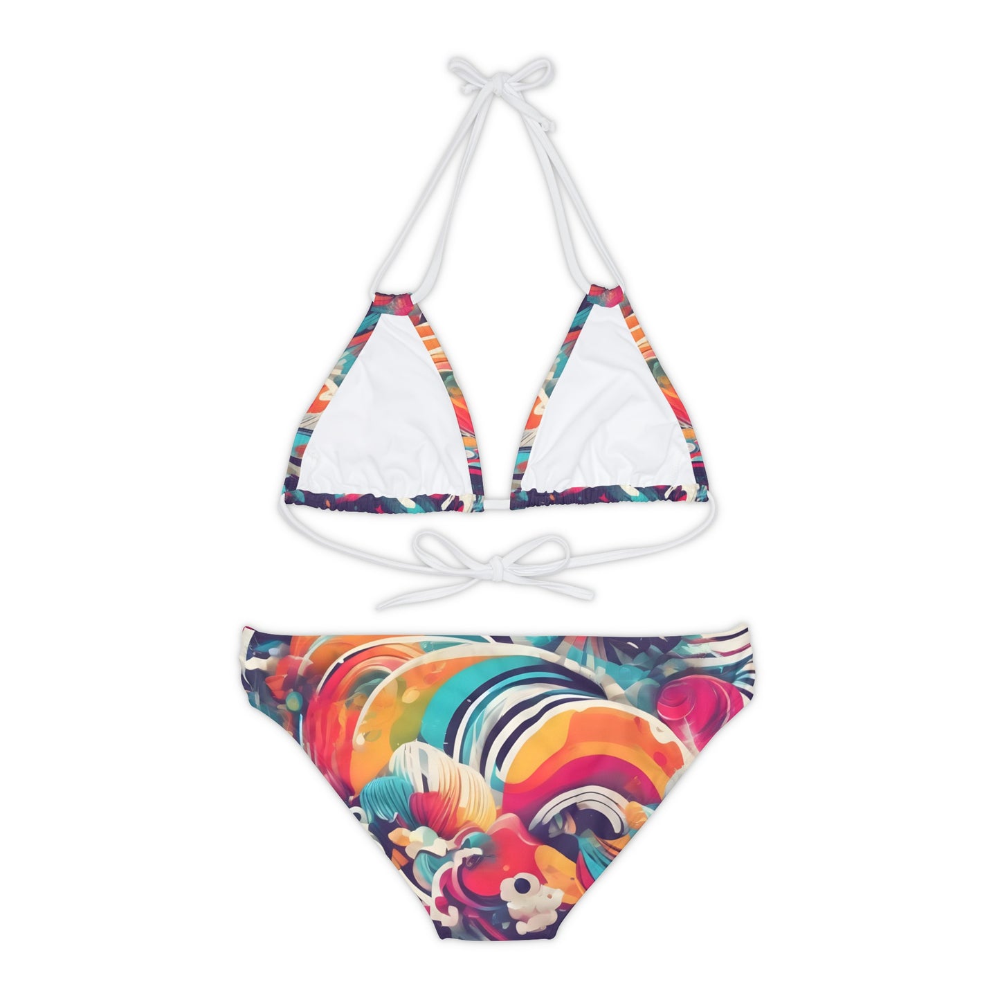 Strappy Bikini Set (AOP)